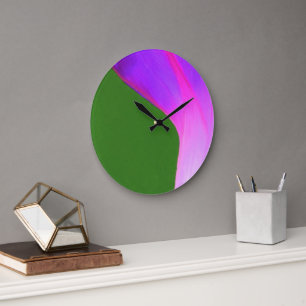 Unverwechselbar floral   große wanduhr