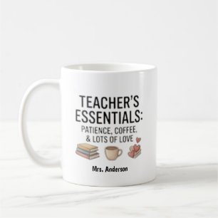 Unverzichtbar für Lehrer: Geduld Kaffee Liebe Indi Kaffeetasse