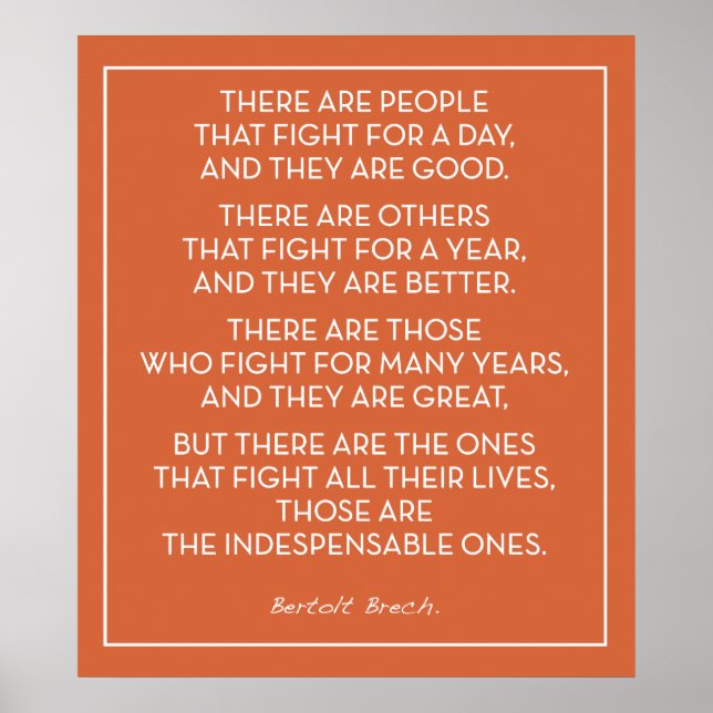 UNVERZICHTBARE POSTER (Vorne)