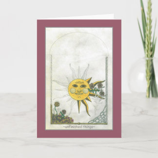 Unvollendete Grußkarte Karte