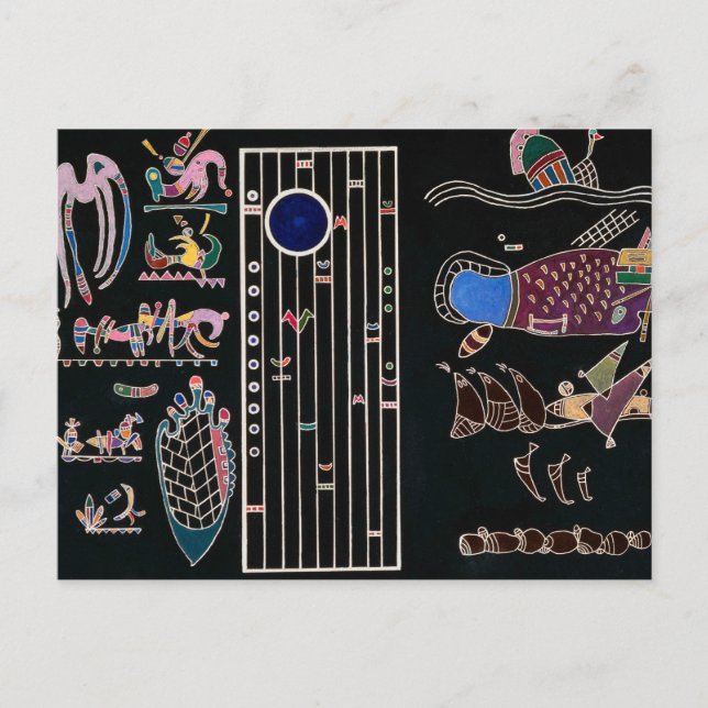 Unvollendete Malerei von Wassily Kandinsky Postkarte (Vorderseite)