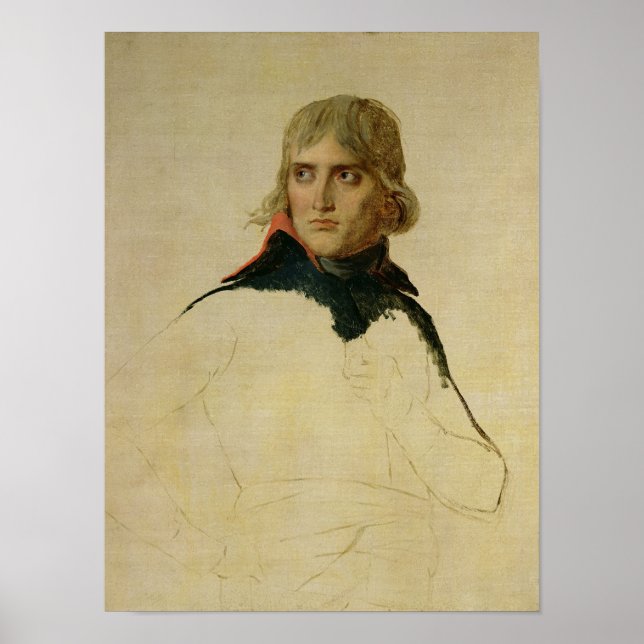 Unvollendetes Portrait von General Bonaparte Poster (Vorne)