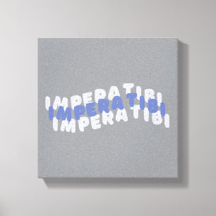 Unvollkommen perfekte inspirierende Typografie  Leinwanddruck