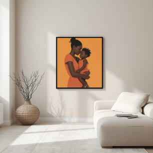 Unvollkommene Bindung – Minimalistische Mutter und Poster