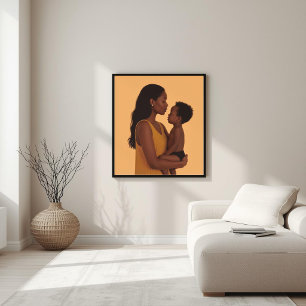 Unvollkommene Bindung – Minimalistische Mutter und Poster