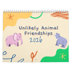 Unwahrscheinliche Tierfreundschaften 2026 Kalender