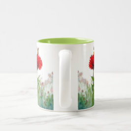 "Unwiderstehlich." Hummelbiene gezeichnet zu einem Zweifarbige Tasse