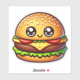 Unwiderstehlich Niedlicher Yummy Burger Aufkleber