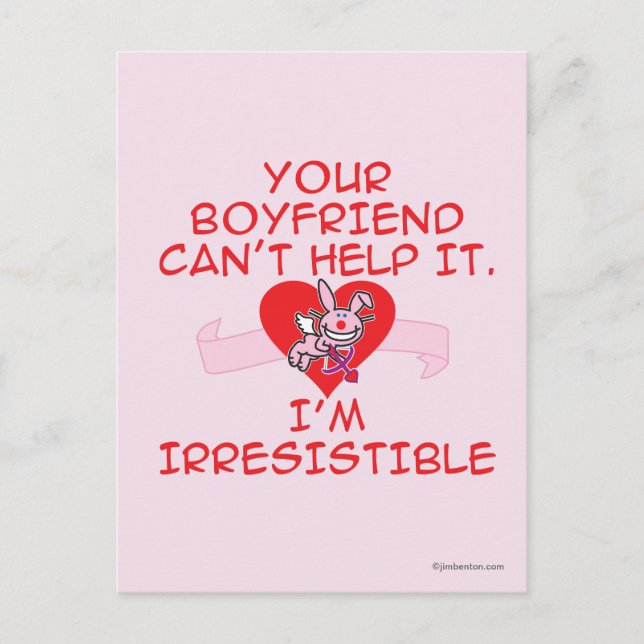 unwiderstehlich postkarte (Vorderseite)