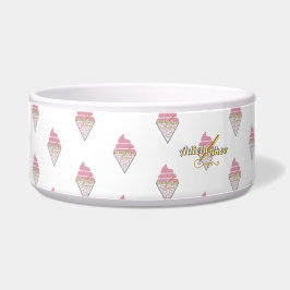 Unwiderstehliche Eiscreme Nachtisch Napf