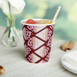 Unwiderstehliche Eiscreme Sprinklen Berry Paper Cu Pappbecher