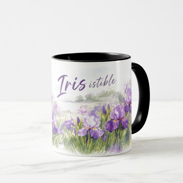 Unwiderstehliche Iris für Frühlingsgärtner Tasse (VorderseiteRechts)