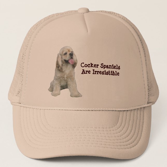 Unwiderstehlicher Hut Cocker spaniels Truckerkappe (Vorderseite)