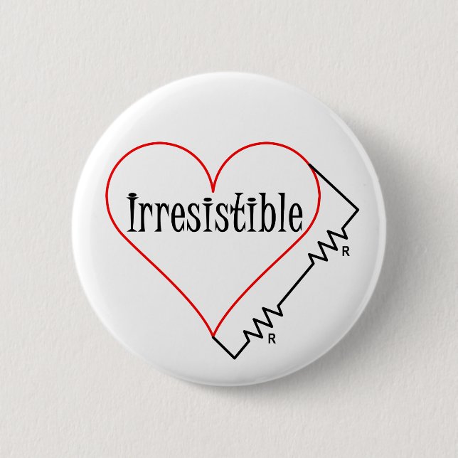 Unwiderstehliches Herz Button (Vorderseite)