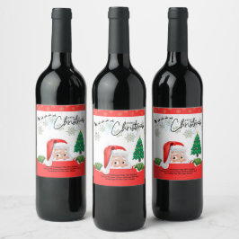 Unwrap Joy: Best Holiday Gift! Weinetikett