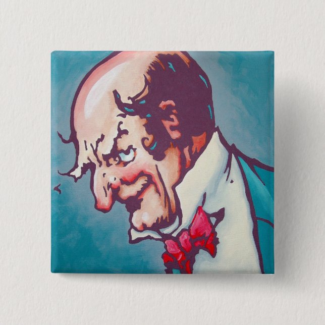 Unze Pinback- der Zauberer Button (Vorderseite)