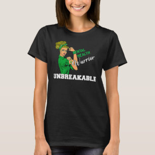 Unzerbrechlich starke psychische Awa für Frauen im T-Shirt