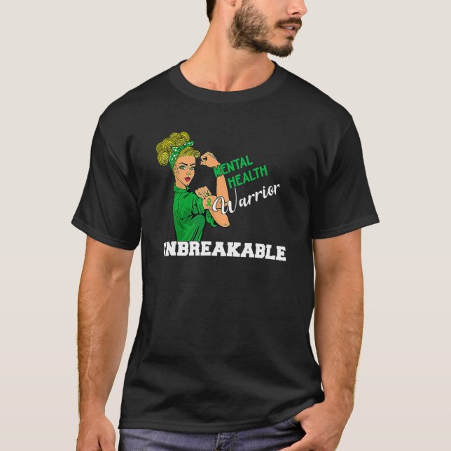 Unzerbrechlich starke psychische Awa für Frauen im T-Shirt (Vorderseite)