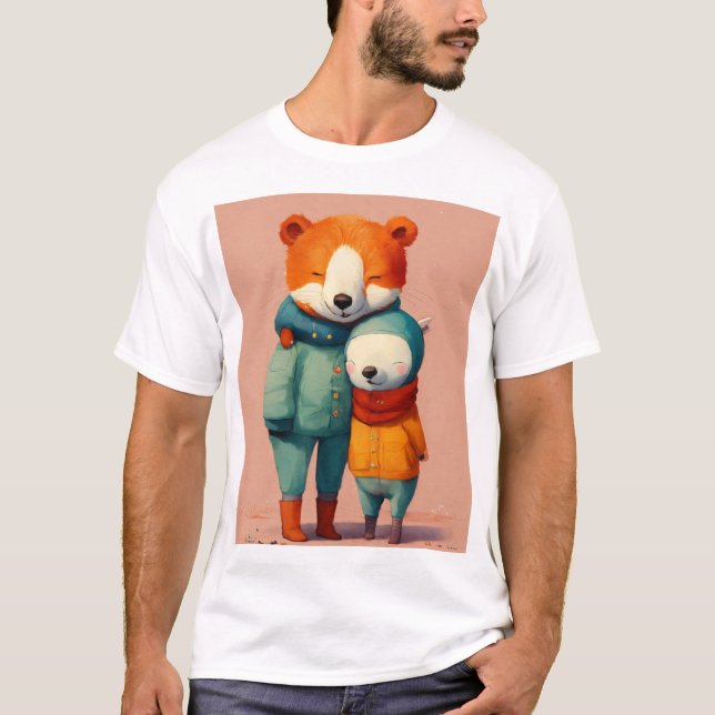 Unzerbrechliche Anleihen, die Essenz wahrer Freund T-Shirt (Vorderseite)