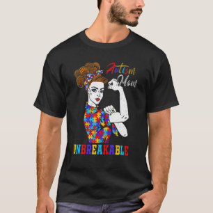 Unzerbrechliche Autismus-Mutter Unordentlicher Kno T-Shirt