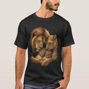 Unzerbrechliche Familienbindung – Liebende Löwenfa T-Shirt