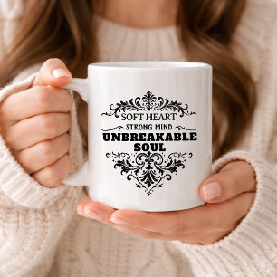 Unzerbrechliche Seele Inspirierende Frauen Vintage Kaffeetasse