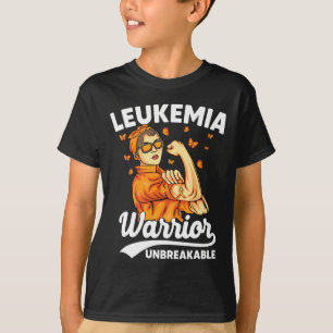 Unzerbrechliche Unterstützung Leukämie-Bewusstsein T-Shirt
