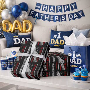 Unzerbrechliche Vater-Sohn-Bindung Vatertagsgesche Geschenkpapier