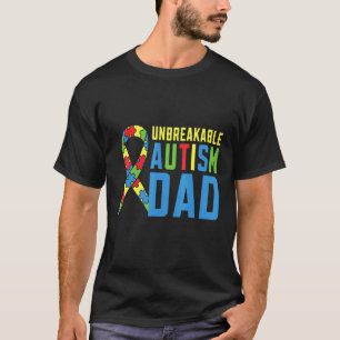Unzerbrechlicher Autismus-Vater ASD-Bewusstsein Au T-Shirt