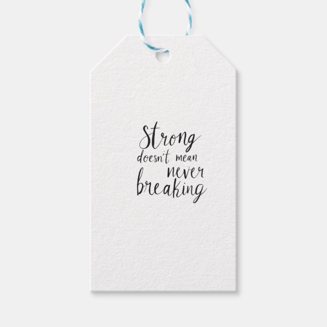 Unzerbrechlicher Geist Geschenkanhänger (Vorderseite)