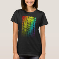 Unzerbrechlicher Lgbtq+-Regenbogen-Gay Pride Text