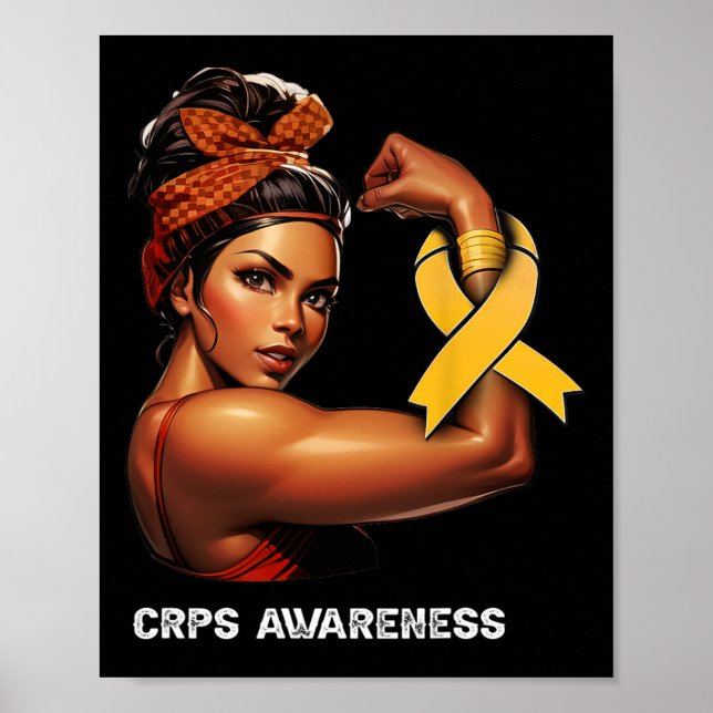 Unzerbrechliches Afro Girl Crps-Bewusstsein Poster (Vorne)
