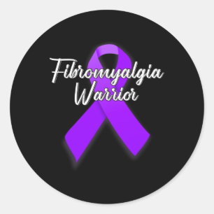 Unzerbrechliches Fibromyalgie-Bewusstsein Familie Runder Aufkleber