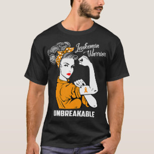 Unzerbrechliches Leukämie-Krieger-Bewusstseinsgesc T-Shirt