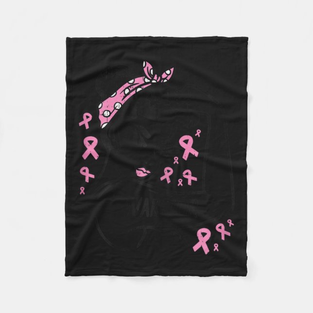 Unzerbrechliches rosa Ribbon Brustkrebs-Bewusstsei Fleecedecke (Vorderseite)