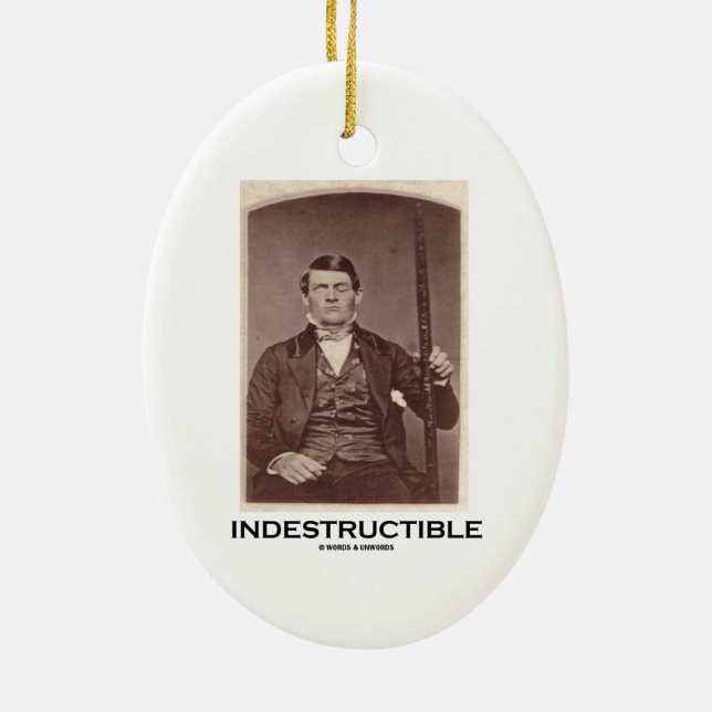 Unzerstörbar (Phineas Gage) Keramikornament (Hinten)