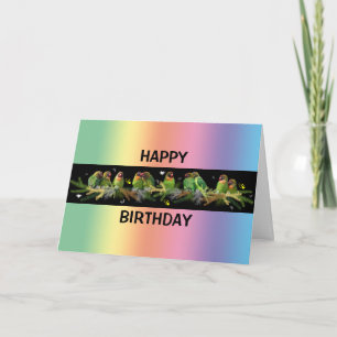 Unzertrennlicher Regenbogenkarte (Geburtstag) Karte