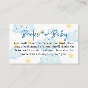 Up and Away Clouds and Stars Books for Baby Begleitkarte