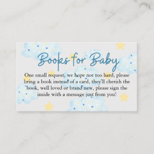 Up and Away Clouds and Stars Books for Baby Begleitkarte