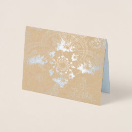 "Up and Beyond" Silver Foil Note Card mit Umschlag Folienkarte
