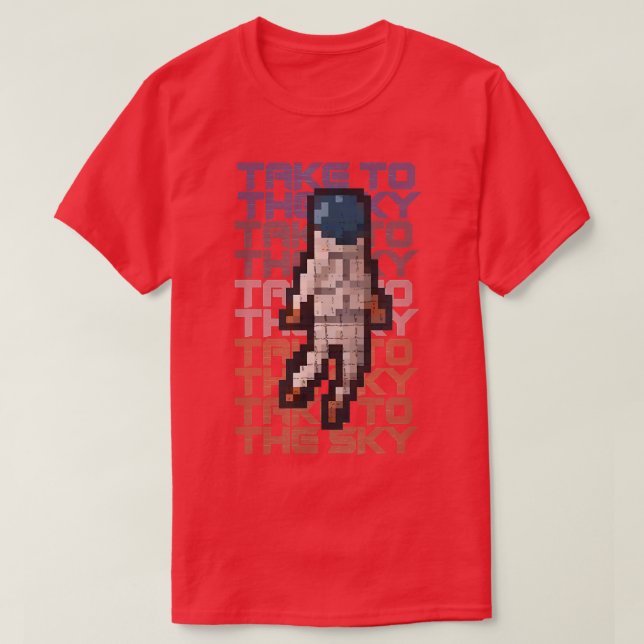 Up and Up Astronauten T - Shirt (Design vorne)