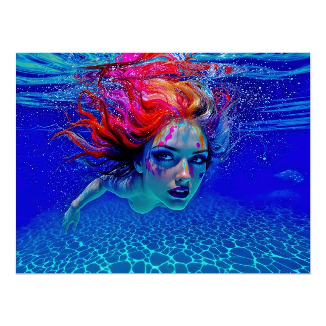 “Up Close and Personal” - A Chromatic Portrait Poster (Vorderseite)