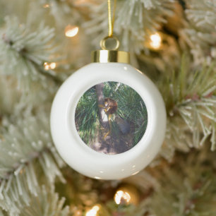 "Up in Trees: An Australian Tree Kangaroo Climbs Keramik Kugel-Ornament