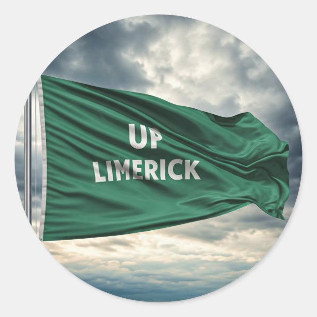 "Up Limerick" G.A.A. thematische Aufkleber (Vorderseite)
