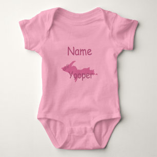 UP Michigan All Yooper Girl Custom Säugling Stramp Baby Strampler
