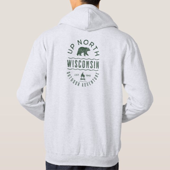 Up North Wisconsin Hoodie (Rückseite)