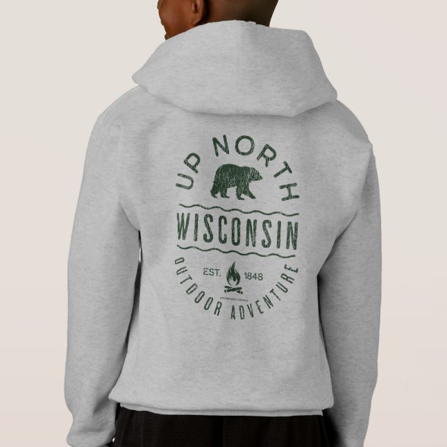 Up North Wisconsin Hoodie (Rückseite)