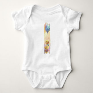 Up, Up und Quack! Brushstroke Duck Baby Strampler
