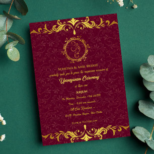 Upanayanam aka Hindu Holy Thread Janeu Zeremonie Einladung