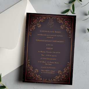 Upanayanam aka Hindu Holy Thread Janeu Zeremonie Einladung